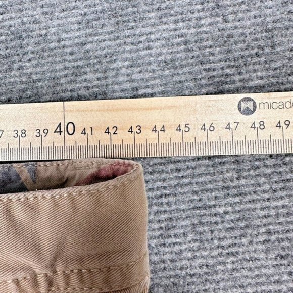 Rip Curl Shorts Mens 34 Tan Beige Chino Casual Surf Beach Embroidered Flat Front - Picture 7 of 8